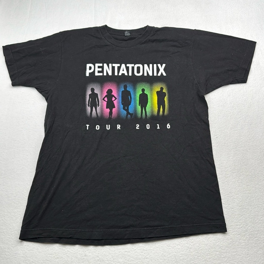 Pentatonix Tour 2016 Shirt size Large L Band Tee black short sleeve concert t